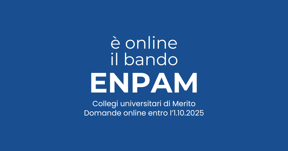 Bando ENPAM 2025 | Collegi universitari di Merito